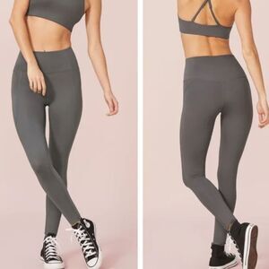 Girlfriend Collective Grey High Waisted Leggings Size S
